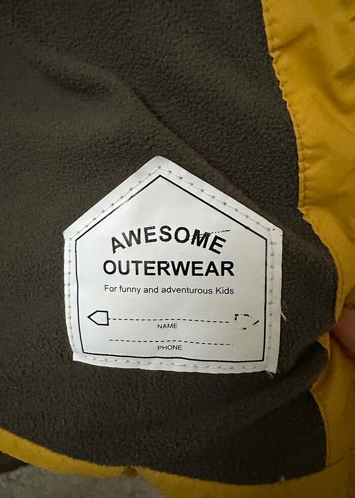 Zara 3-4 yaş Hardal Sarısı Çocuk Kaban - Görsel 3