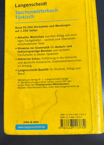 Langenscheidt Türkçe-Almanca Cep Sözlüğü - Görsel 2