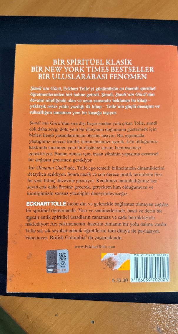 Eckhart Tolle - Var Olmanın Gücü Kitabı - Görsel 2