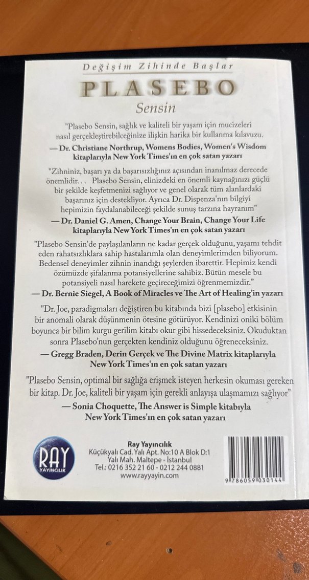 Plasebo Sensin - Dr. Joe Dispenza - Görsel 2