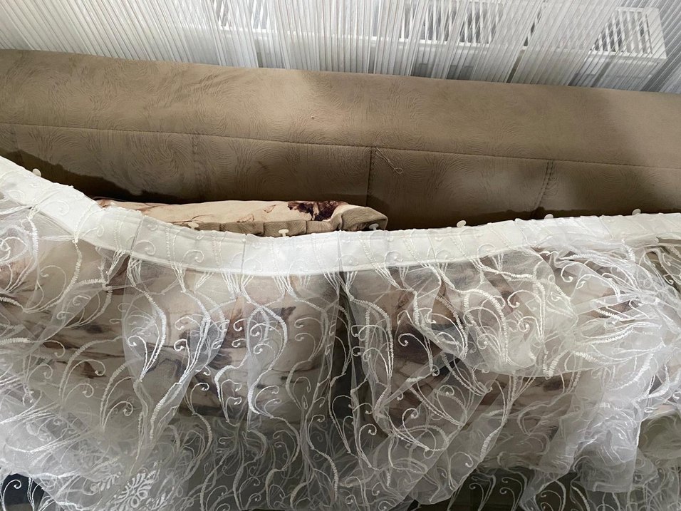 Nakışlı Bohem Tarzı Beyaz Tül Perde - Görsel 3