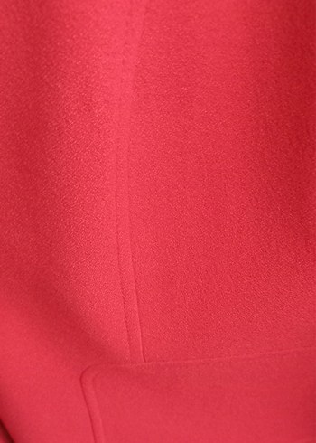 Nar Çiçeği Rengi  Düğmeli Kadın Blazer Ceket - Görsel 4