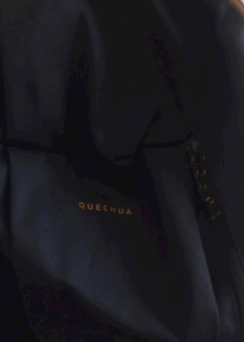Quechua Siyah Kadın Sırt Çantası, Tokalı, Minimalist