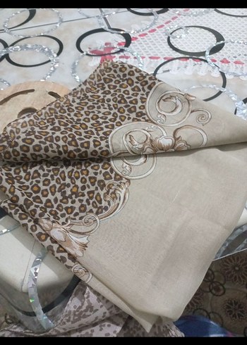 Bohem Tarzı Kahverengi Kadın tülbent - Görsel 2