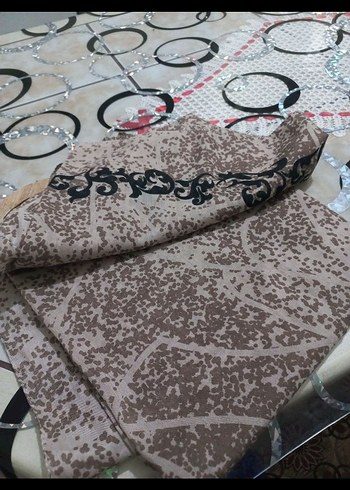 ı Kahverengi Kadın tülbent - Görsel 2