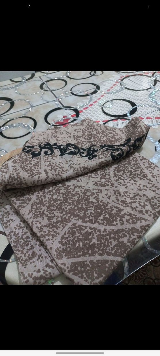 ı Kahverengi Kadın tülbent - Görsel 2