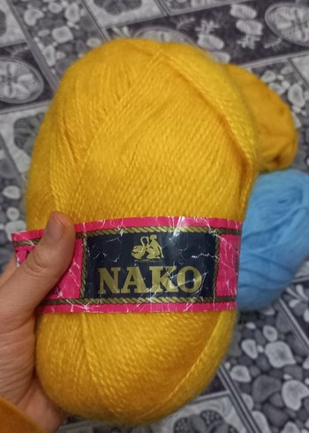 Bohem Tarzda Sarı ve Mavi El İşi İplikleri - Görsel 3