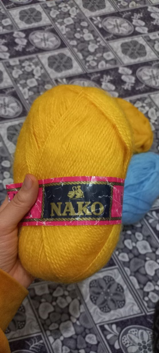 Bohem Tarzda Sarı ve Mavi El İşi İplikleri - Görsel 3