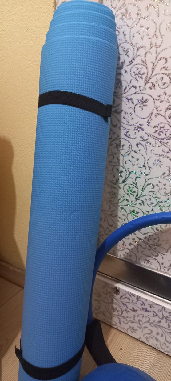 Mavi Pilates Halkası ve Mat Seti - Görsel 4