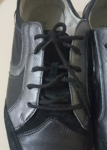 Siyah Goth Tarzı Erkek Ayakkabı - Görsel 3