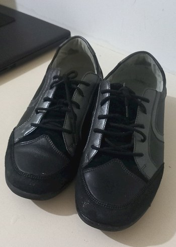 Siyah Goth Tarzı Erkek Ayakkabı - Görsel 2