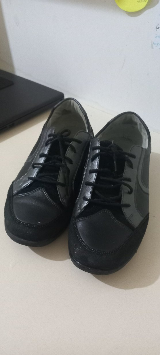 Siyah Goth Tarzı Erkek Ayakkabı - Görsel 2