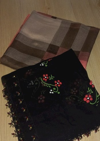 Boncuk İşlemeli Çok Renkli Kadın Şal - Görsel 2