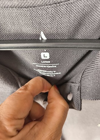 Gri Erkek Uzun Kollu Polo Tişört - Görsel 3