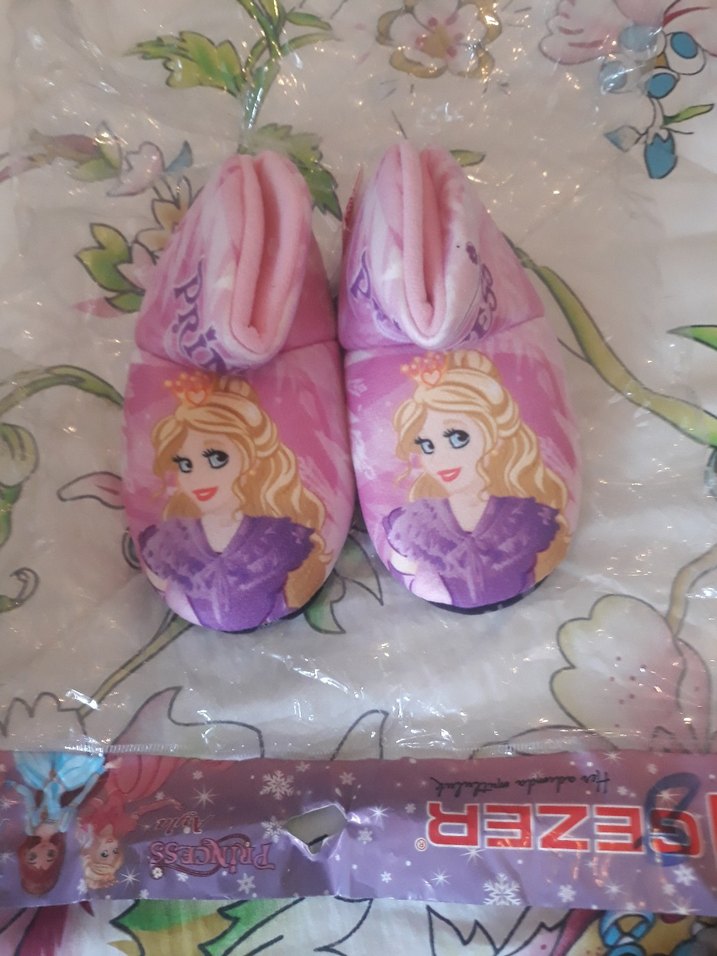 Kız Çocuk Pembe Baskılı Sıcak Ev Terliği - Görsel 2