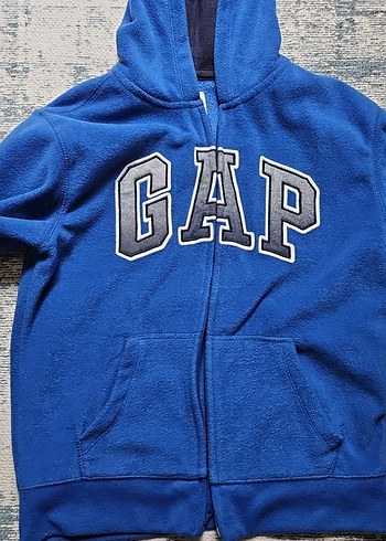 Gap GAP Erkek Çocuk Mavi Fermuarlı Sweatshirt