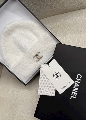 Bej Örgü Chanel Kadın Bere - Görsel 2