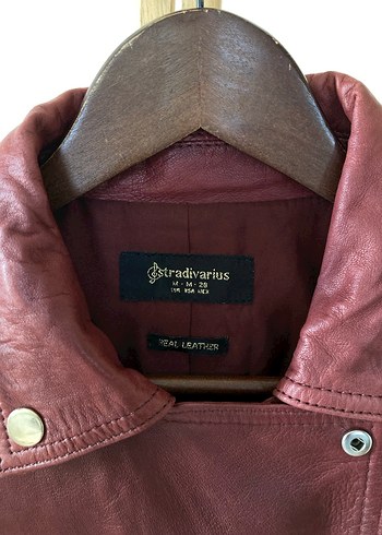 Stradivarius Gerçek Deri Ceket - Görsel 2