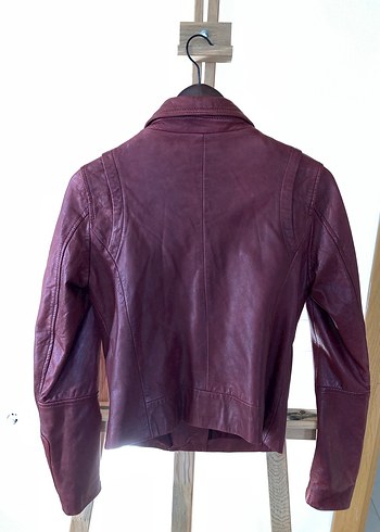 Stradivarius Gerçek Deri Ceket - Görsel 5