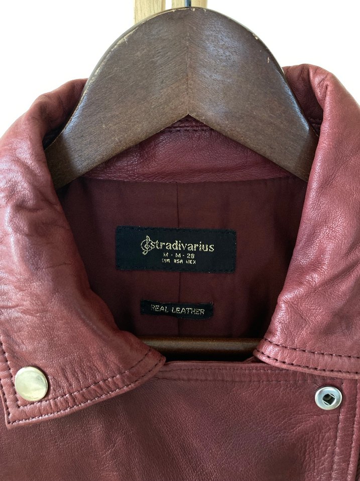 Stradivarius Gerçek Deri Ceket - Görsel 2