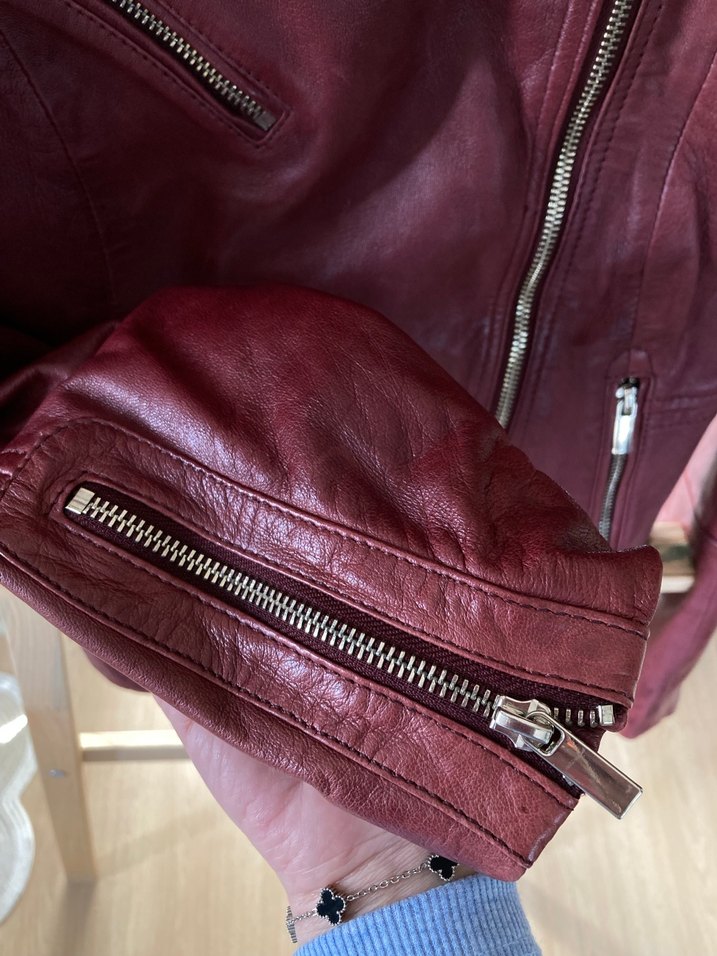 Stradivarius Gerçek Deri Ceket - Görsel 4