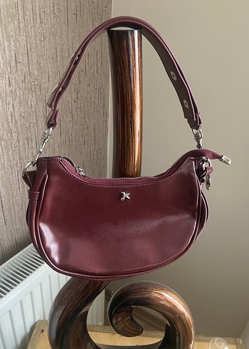 Fabrika Bordo Deri Çanta - Görsel 2