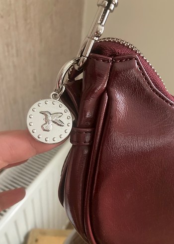 Fabrika Bordo Deri Çanta - Görsel 4