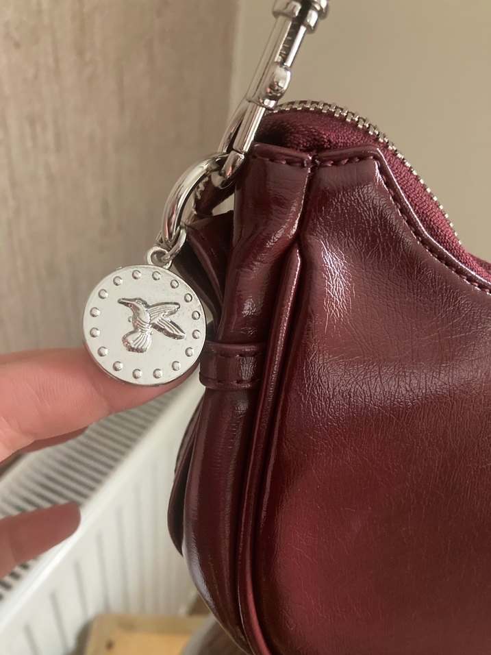 Fabrika Bordo Deri Çanta - Görsel 4