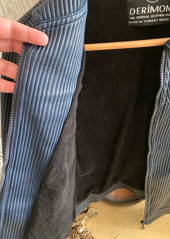 Derimod Lacivert Biker Denim Ceket - Görsel 4