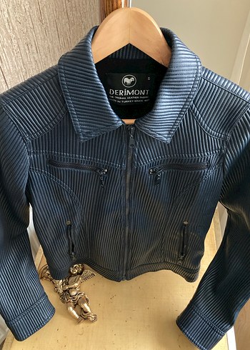Derimod Lacivert Biker Denim Ceket - Görsel 2