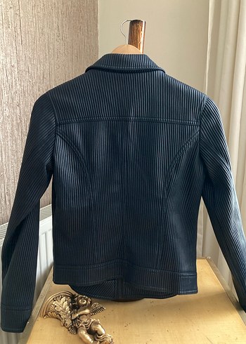 Derimod Lacivert Biker Denim Ceket - Görsel 3