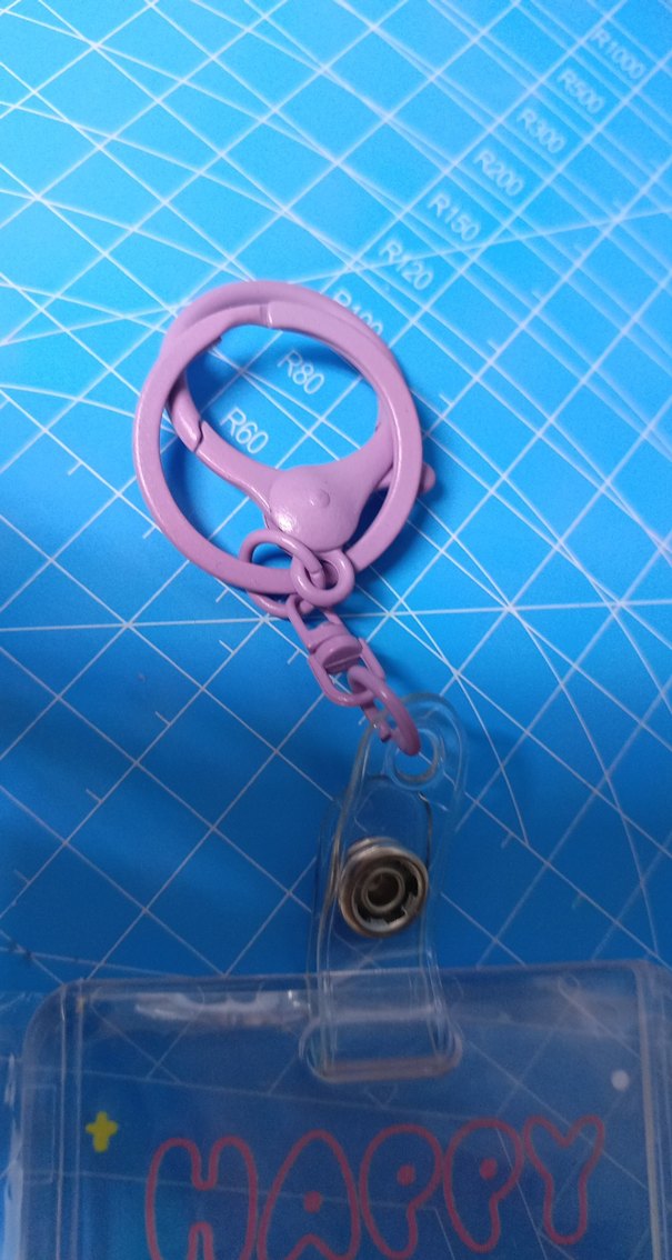 pembe-mor tavsanlı Kartlık anahtarlık - Görsel 3