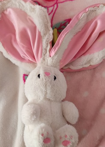 Pembe Renkli Peluş Çilek/Tavşan Oyuncak - Görsel 4