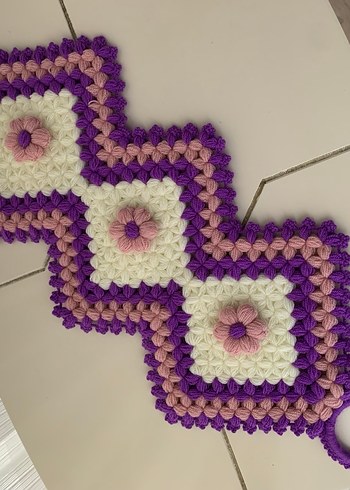 El Örgüsü Bohem Mor-Pembe lif takım - Görsel 2