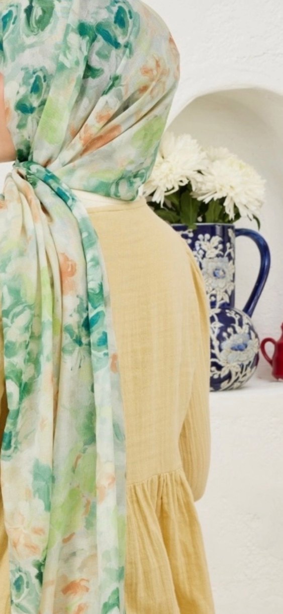 Fresh Scarfs Fiona desen Rami şal - Görsel 3