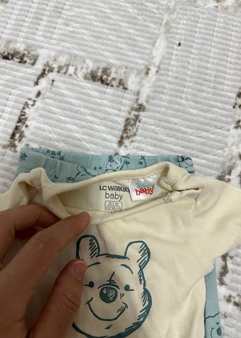 LC Waikiki Sarı Baskılı Uzun Kollu Bebek Takımı