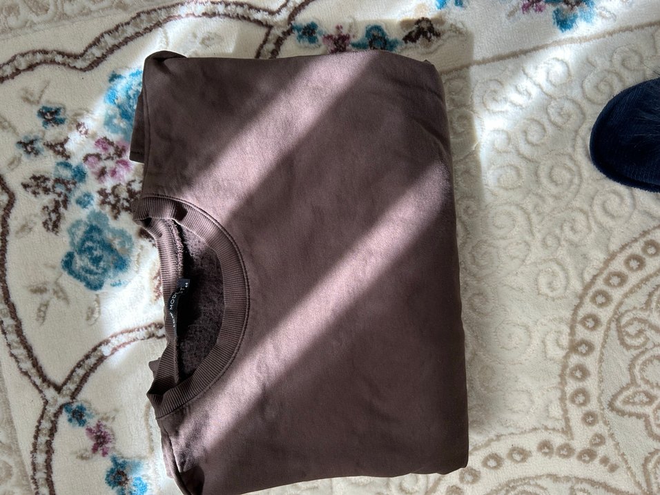 Uzun Kollu Kahverengi Salaş Tunik - Görsel 3