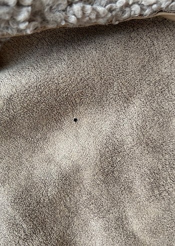 Bej Süet Kadın Kürklü Ceket - Görsel 3