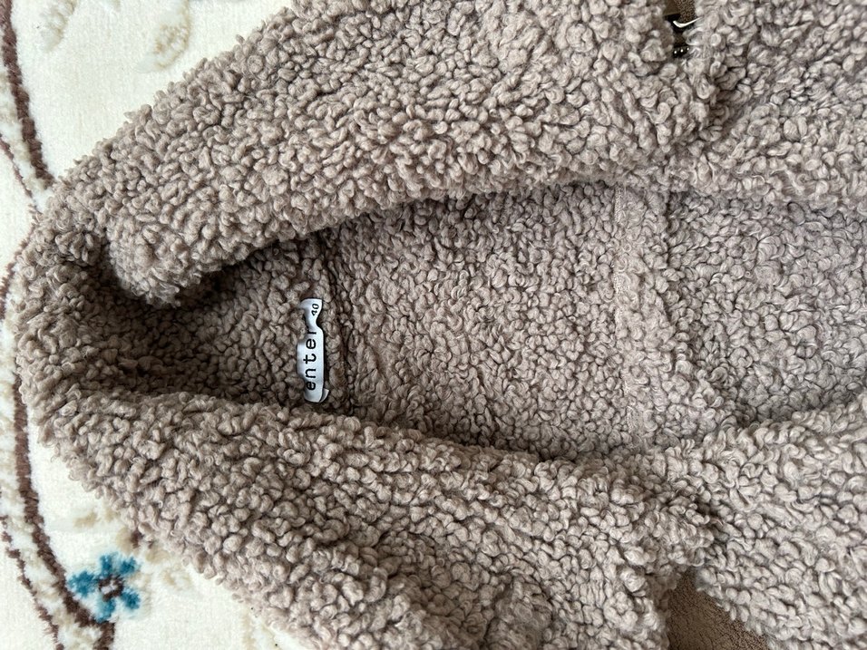 Bej Süet Kadın Kürklü Ceket - Görsel 4