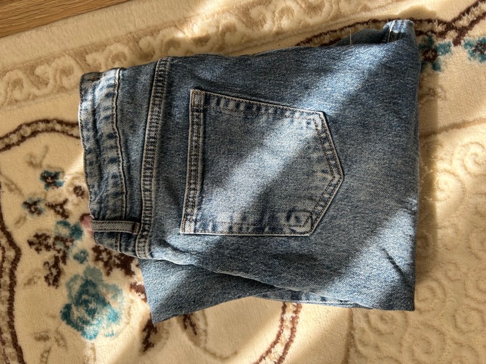 Gevşek Kesim Midi Kot Pantolon - Görsel 3