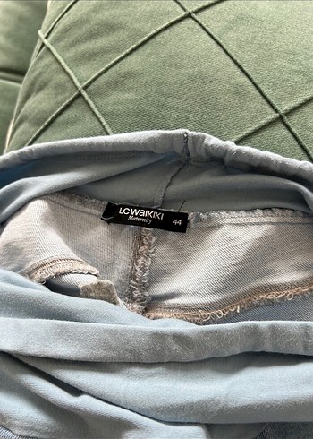 Mavi Hamile Kot Pantolon Rahat Kesim - Görsel 3