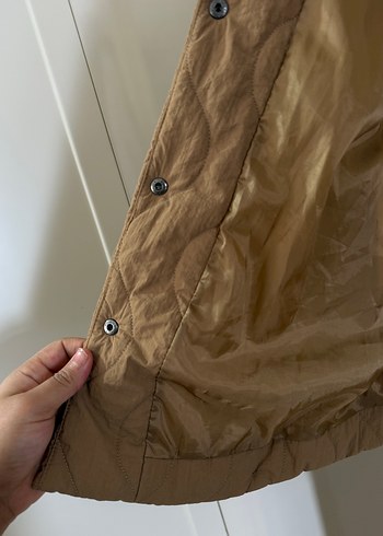 Düğmeli Kahverengi Kolsuz Midi Yelek - Görsel 3