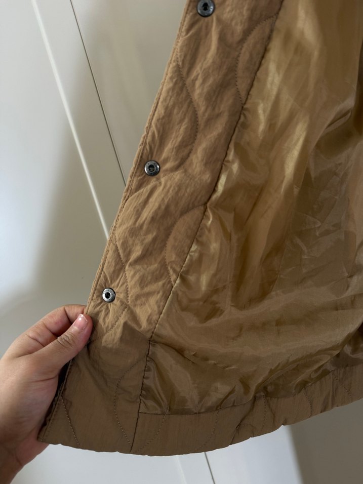 Düğmeli Kahverengi Kolsuz Midi Yelek - Görsel 3