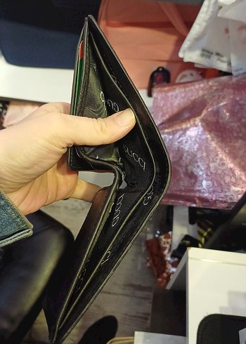 Siyah Desenli Erkek Cüzdanı - Görsel 4