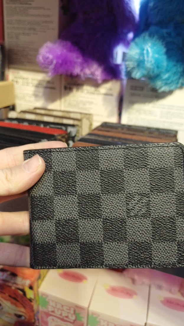 Gri Kareli Erkek Cüzdanı - Görsel 4