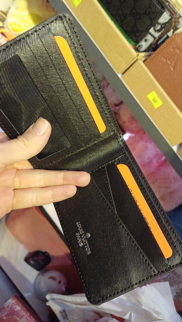 Gri Kareli Erkek Cüzdanı - Görsel 2