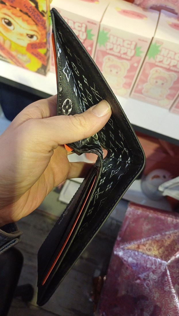 Gri Kareli Erkek Cüzdanı - Görsel 3