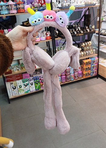 Çocuklar için Peluş Renkli Saç Bandı - Görsel 2