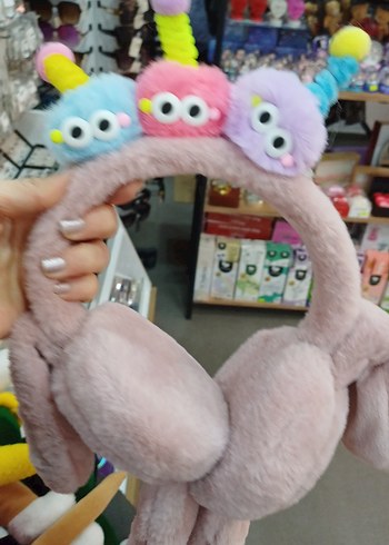 Çocuklar için Peluş Renkli Saç Bandı - Görsel 3