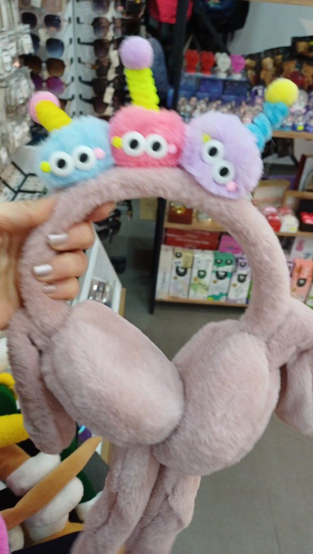 Çocuklar için Peluş Renkli Saç Bandı - Görsel 3